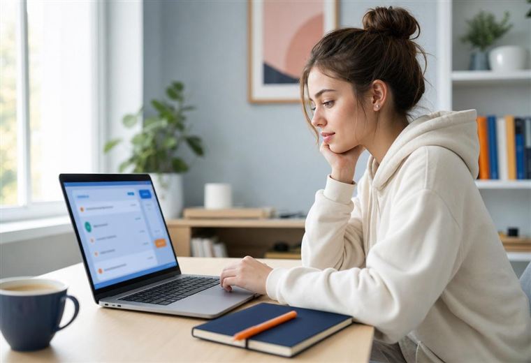 Un candidat s'entraîne à l'examen théorique belge sur les simulations Permis Online