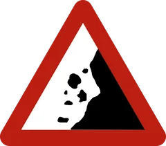 Panneau A19 : Chutes de pierres