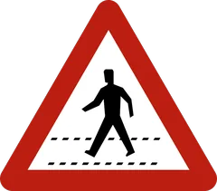 Panneau A21 : Passage pour piétons