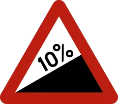 Panneau A5 : Montée à forte inclinaison