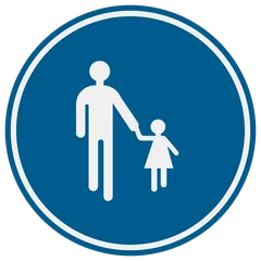 Panneau D11 : Chemin obligatoire pour les piétons