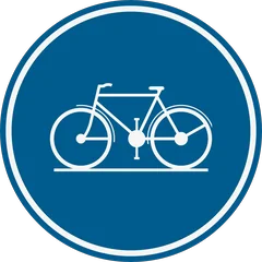 Panneau D7 : Piste cyclable obligatoire