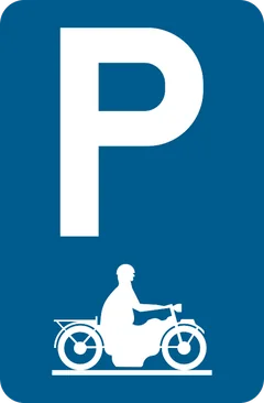 Panneau E9i : Stationnement réservé aux motocyclistes