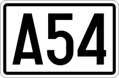 Panneau F23b : Numéro d'une autoroute