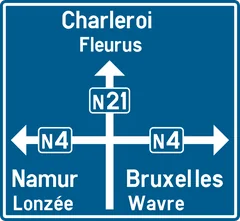 Panneau F25 : Signal de préavis