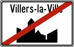 Panneau F3a : Fin d'une agglomération (Villers-la-Ville)