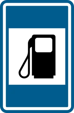 Panneau F63a : Station-service
