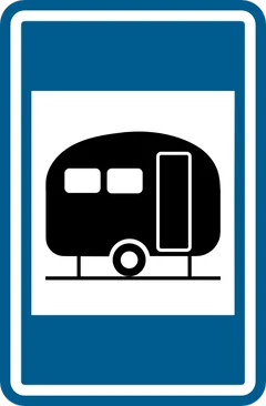Panneau F73 : Terrain de caravaning