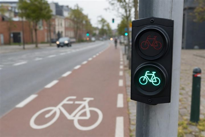 Feux bicolores destinés aux cyclistes