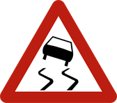 Chaussée glissante