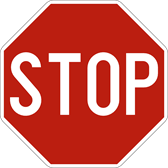 Signal B5 : Arrêt obligatoire (stop) et céder le passage