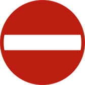 Sens interdit à tout conducteur (C1)