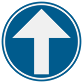 Obligation de suivre la direction de la flèche (D1A)